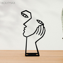 Thinker Iron Office desktop wiring study personality metal crafts decorated for boys and girls birthday presents