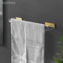 Minimal transparent towel frame creative fashion acrylic towel single rod towel wall kitchen rag without punching