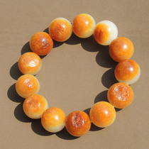 Shocking Dialect Brand Giant Leak Collection Grade Red Oil Leather White Jade Bracelet Danding Red Special Seed Material Ball Bracelet R6