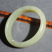 Dialect Hetian Jade Boutique Collection Grade Xinjiang Qingmao Qingyang Mouth High Fat Inner Diameter Long 56mm Imperial Concubine Bracelet R1