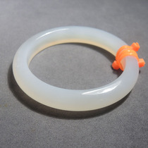 What a loss! Dialect Hetian Jade Boutique Special Offer Oily Delicate High Ice Transparent Chalcedony Agate Formal Special Bracelet R1