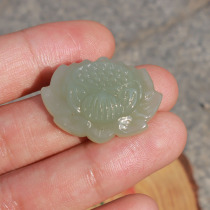Hi Fantian Dialect Brand Hetian Jade Grade Xinjiang and Fine Materials Step by Step Lotus Pendant O1