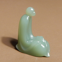 Dialect Hetian Jade Boutique Collection Rare Russian Old Pit Material Pink Blue Jasper Enlightenment Pendant A5