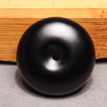 Big Action Dialect Boutique Grade Leakage Wearable Grade Hetian Jade Fine Black Jade Seed Material Safety Buckle Pendant Pendant O