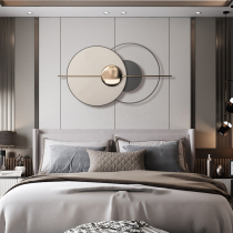 Modern minimalist bedroom headroom Headroom Wall Decoration Sofa Background Wall Pendant Light Lavish Round Iron Art Wall-mounted