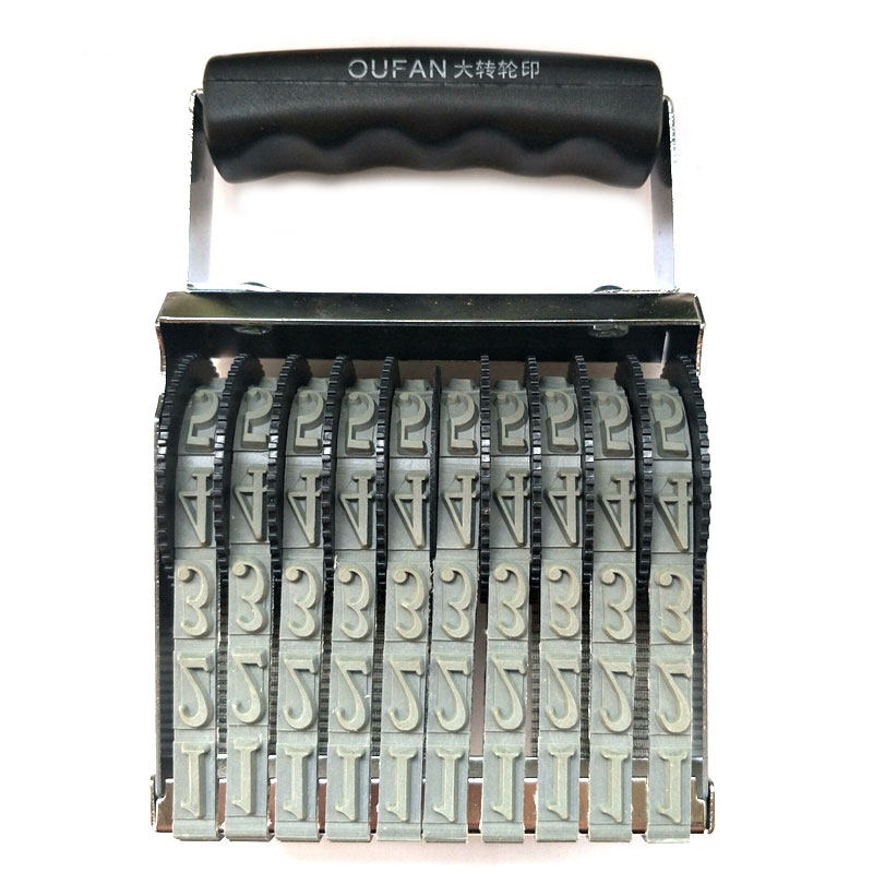 10 Digits High 15MM Production Date Number Batch Rotary Printing 0-9 Adjustable Woven Bag Year Month Yen