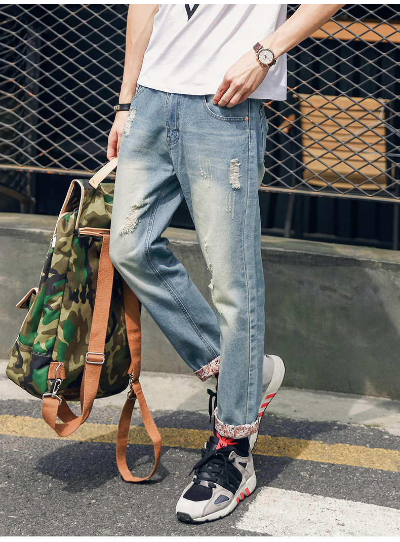 Jeans pour jeunesse droite en vrac MIXSQUARE en coton pour été - Ref 1464881 Image 20