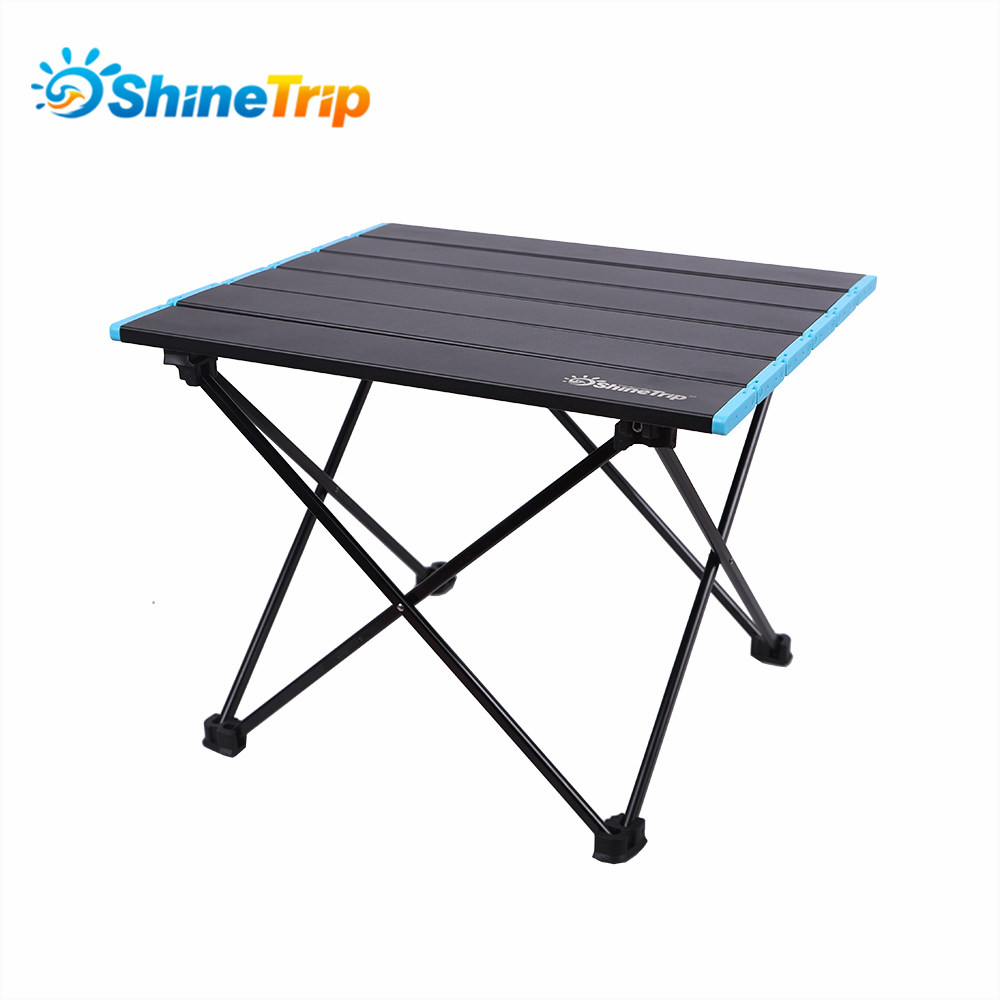 Outdoor folding table and chairs Casual BBQ aluminum alloy picnic table wild camping folding chair car portable