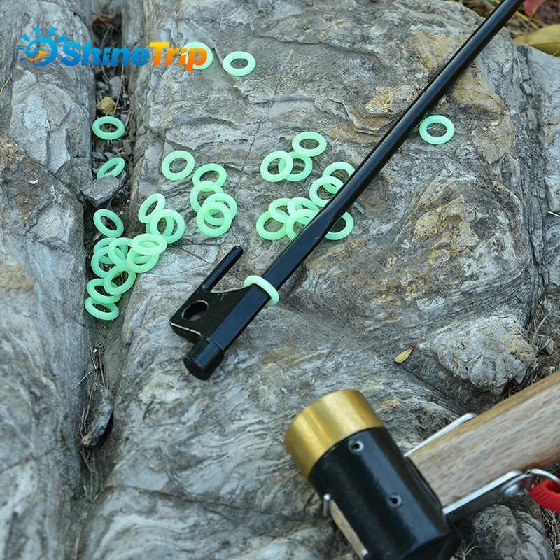 Outdoor ground nail luminous circle Silicone Fluorescent Ring Camping Tent Sky Camp Nail Luminous Circle Night Fishing Caution Circle