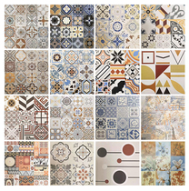 Mediterranean bathroom balcony antique cement tiles 600 living room bedroom dining room floor tiles cafe background wall