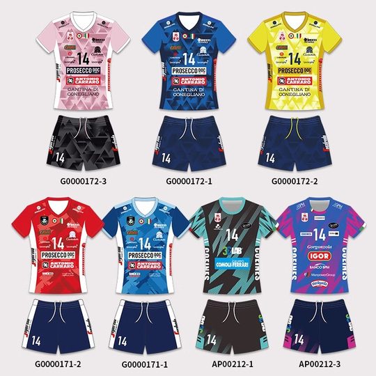 Match volleyball uniform suit for men and women, breathable and quick-drying new sports team uniform, volleyball jersey, customized training suit