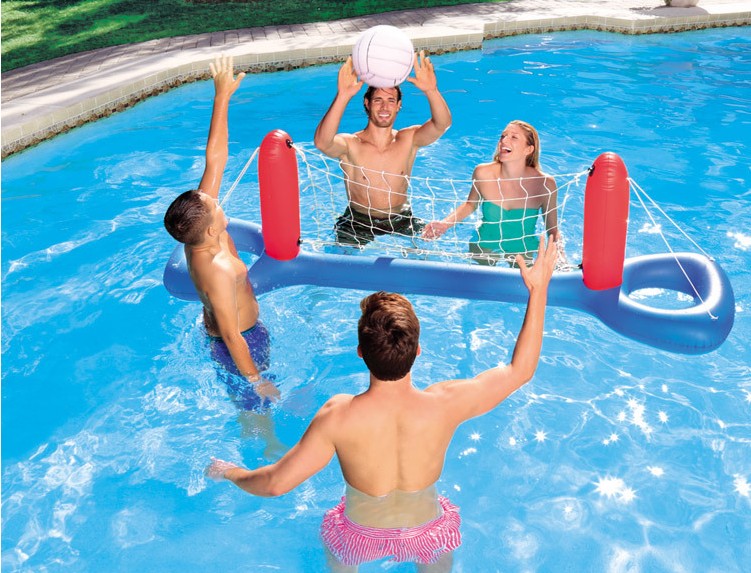 Nước inflatable đồ chơi bóng chuyền net trẻ em người lớn bóng chuyền nước trò chơi hồ bơi chụp nước đồ chơi bể phao bơi