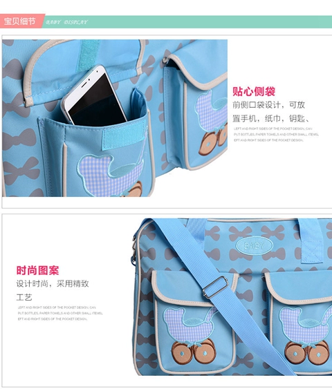 Nhà sản xuất thời trang Hàn Quốc đa chức năng Túi đeo vai Mummy túi xách mẹ công suất lớn trên toàn quốc balo bỉm sữa cao cấp