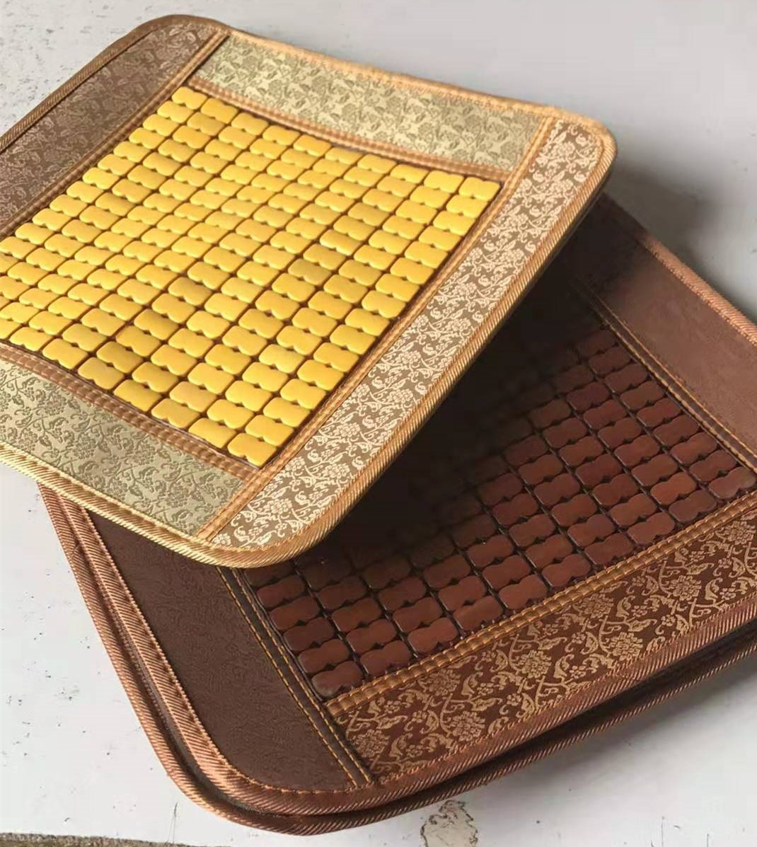 Bamboo sheet Car cushion mahjong mat Mat Non-slip Cool Mat General Seat Cushion In-car Supplies Bamboo Mat Three Sets New