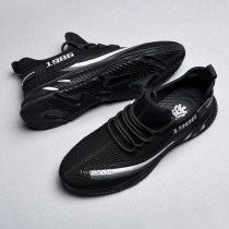 Mens shoes summer 2022 new breathable tide shoes mens leisure sports running black thin mesh shoes men