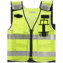 Traffic reflective vest vest clothes fluorescent night riding