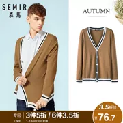 Senma Enterprise Shop Hàng dệt kim Nam 2018 Thu Đông Nam mới Hàn Quốc Áo len cổ chữ V Xu hướng Áo khoác nam