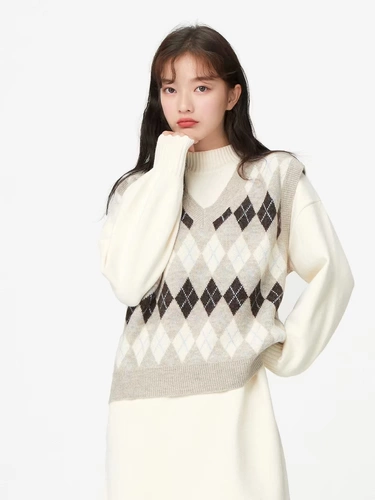 Semir, трикотажный жилет, майка топ без рукавов, осенний эластичный свитер, свободный крой, V-образный вырез, 2020