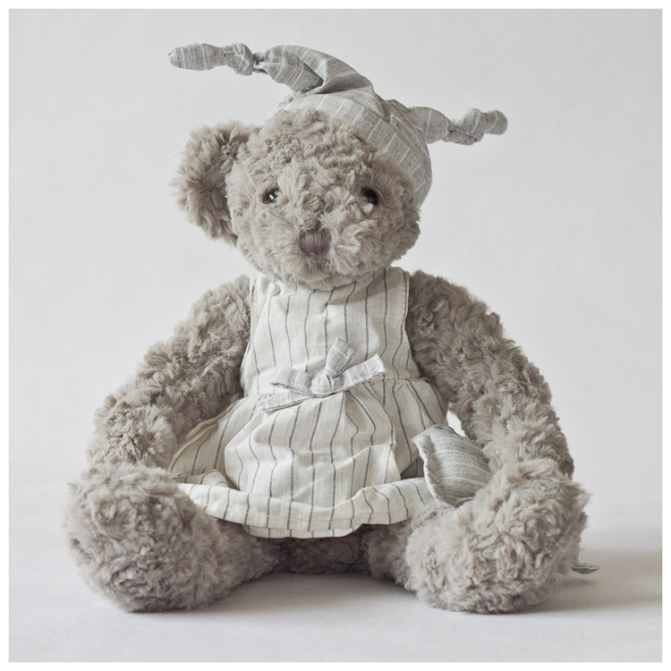 Pháp đặt hàng Dabron Teddy gấu đồ ngủ gấu búp bê ngủ đồ chơi sang trọng Món quà sinh nhật phổ biến - Đồ chơi mềm gấu bông sans