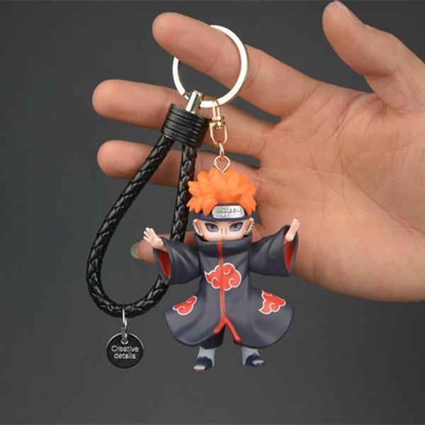 Naruto Keychain Doll Figurine Model Creative Pendant Anime Peripheral Gift Car Keychain Accessory
