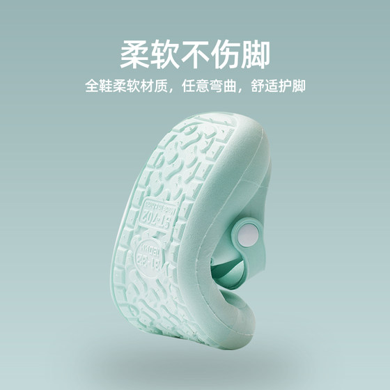 婧麒儿童凉拖鞋夏室内用防滑女孩男童女洞洞鞋宝宝婴儿洗澡用包头