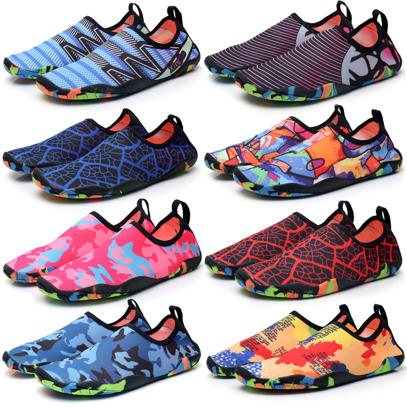 New beach shoes anti-foot rubber outsole non-slip sports outdoor fitness wading shoes men's and women's swimming shoes