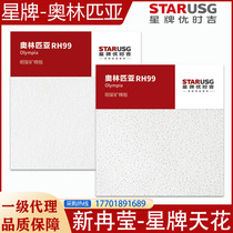 Star mineral wool board Olympia sandblasting board 600×600×1200 decorative sound-absorbing suspended ceiling