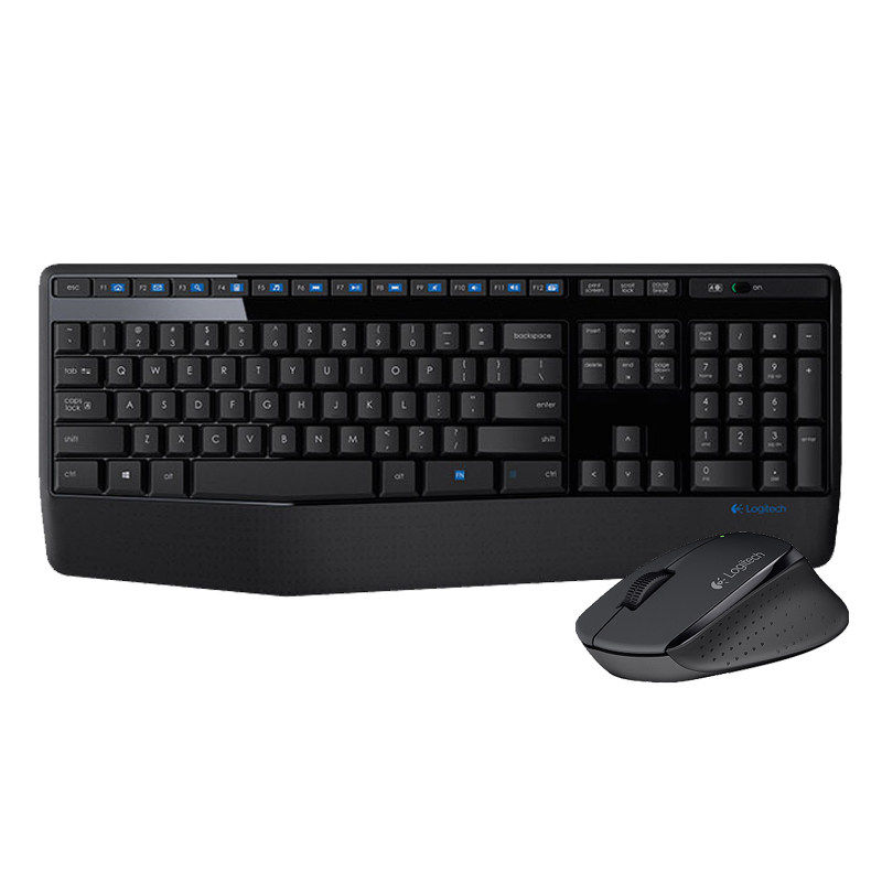 Logitech Mk346P Wireless Keyboard and Mouse Set, Keyboard and Mouse for Laptops, Desktop Computers, Office Typing, Portable