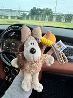 Хаки -лук+хаки -свитер с кофейным щенок кролика щенка хаки ключ