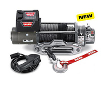 United States WARN XD9000-S heavy winch with soft rope Imported wire control Vaughn 9000 pounds