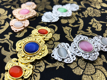 Hanfu mother-in-law buckle Coat button inlaid with Bao Yuntou crystal cloak buckle Hanfu accessories Hanfu mother-in-law buckle