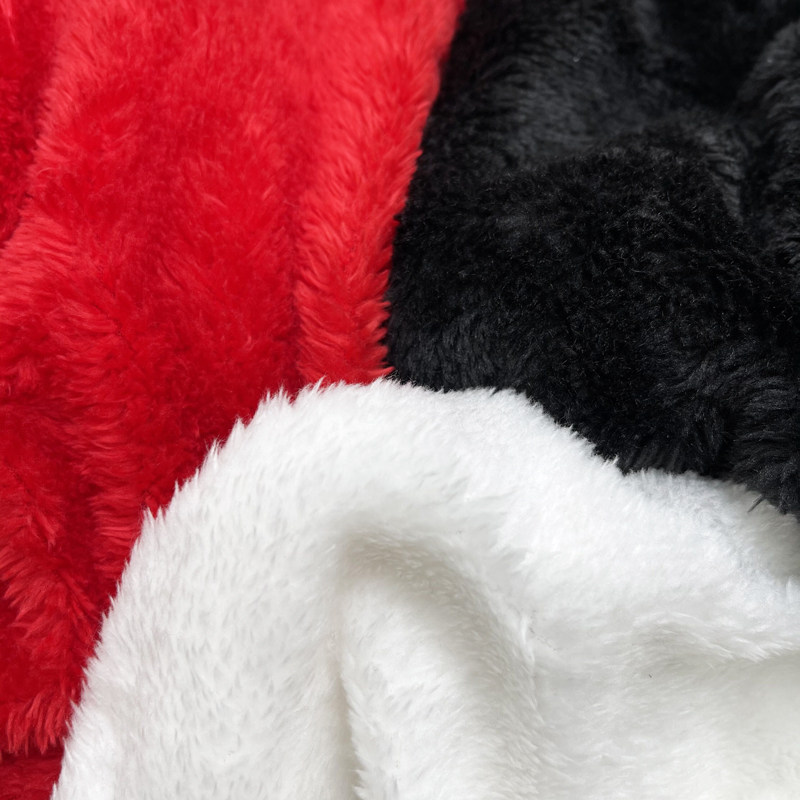 White black red plush fabric garnish cloth ground spreading counter cloth photo background cloth handmade DIY doll cloth