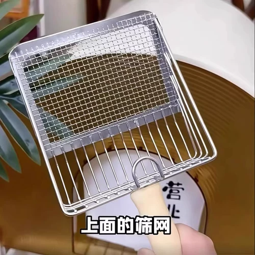 Металлическая большая лопата из нержавеющей стали, 2 в 1