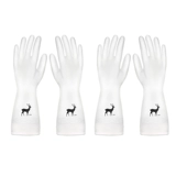 Женские перчатки для мытья посуды, прочные бытовые кухонные латексные утолщенные перчатки для чистки, работы по дому, стирка, резиновая кожа, водонепроницаемые