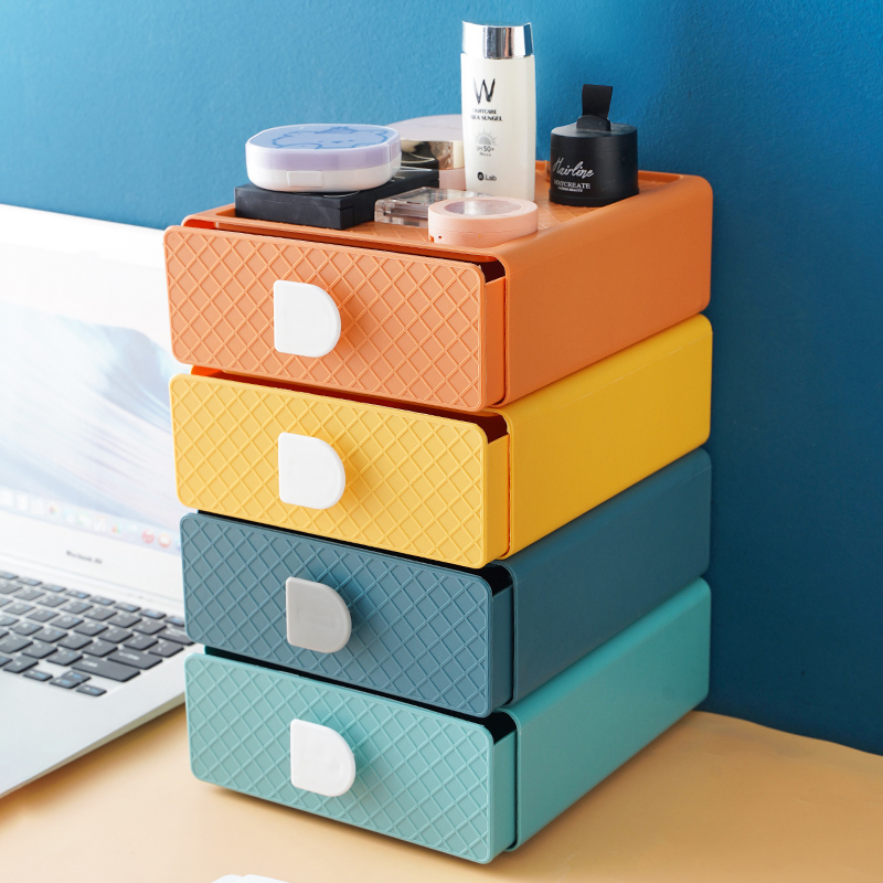 Drawer desktop contains cosmetics desk student dormitory stationery packaging box desk shelf artifacts