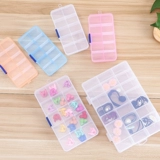 Прозрачная пластиковая коробочка для хранения, аксессуар, серьги, кольцо, коробка для хранения