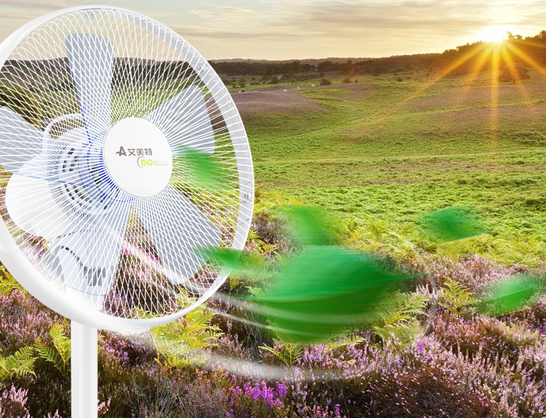 Quạt điều khiển từ xa Emmett 14 inch cao cấp DC biến tần máy tính để bàn tại nhà Quạt sàn im lặng S35113R - Quạt điện quạt sạc cầm tay