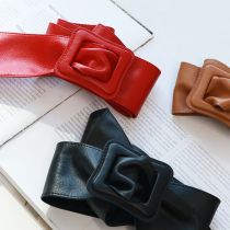 Coin sweet bondage first layer cowhide belt coat decoration BI with fashionable belt ladies belt