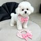 Dog saliva bandana for medium and large dogs Bichon Schnauzer neck scarf bow collar decoration accessories