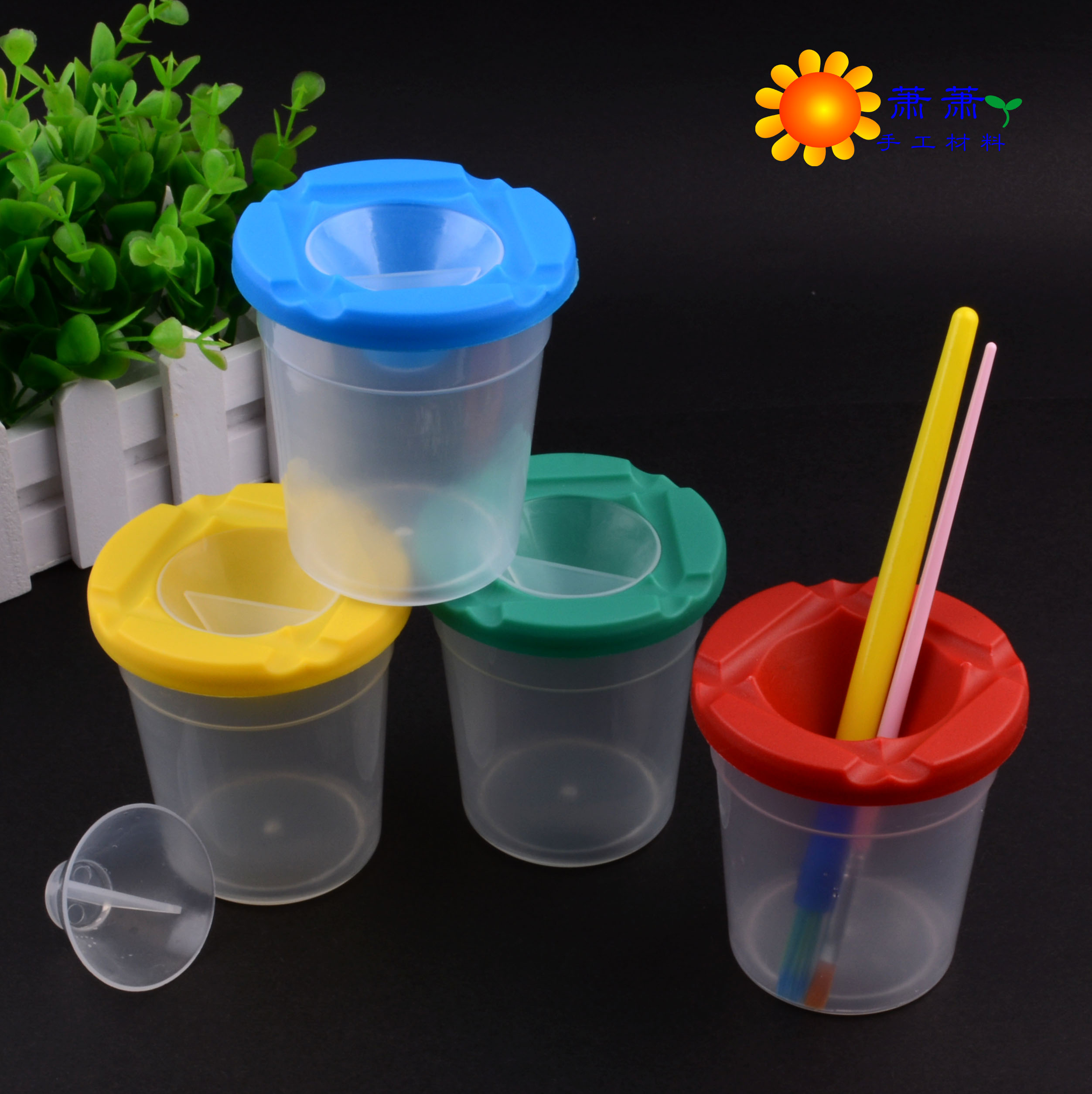 Wash Pen Cup Fine Arts Paint Diy Wash Pen Holder Paint Toning Cup Children Painting Toddler Graffiti Material Toning Cup