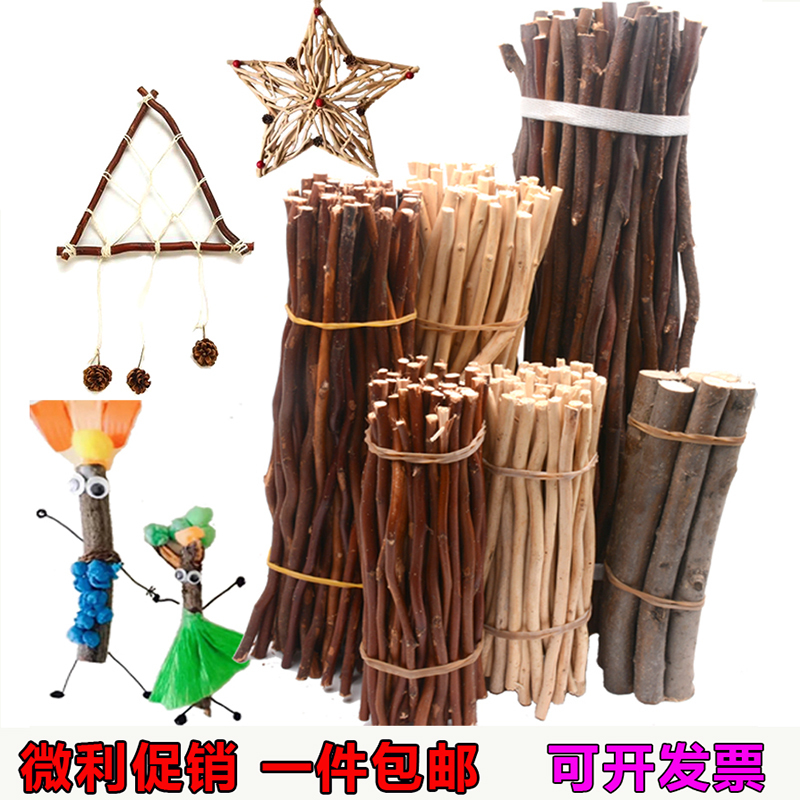 Branch Materials Pine Cones Decoration Natural Dead Branches Bouquet Kindergarten Handmade DIY Tree Trunk Branches Creative Log Painting