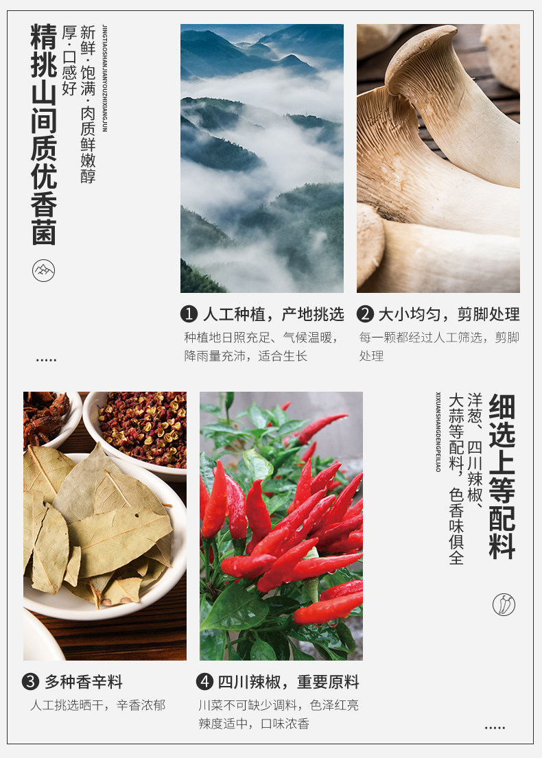 【中国直邮】 饭扫光   爆炒香菌   野香菌下饭菜    酱菜拌面酱 拌饭酱    280g/瓶