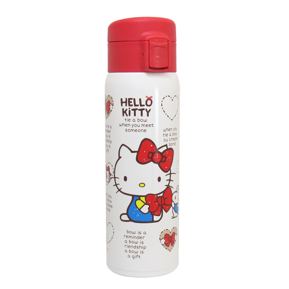 Hello Kitty light weight vacuum insulated cold bottle 480ml-White-Taobao