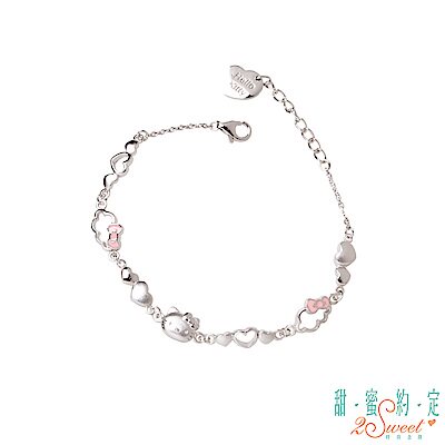 Sanrio Hello Kitty simple to love Katie pure silver bracelet