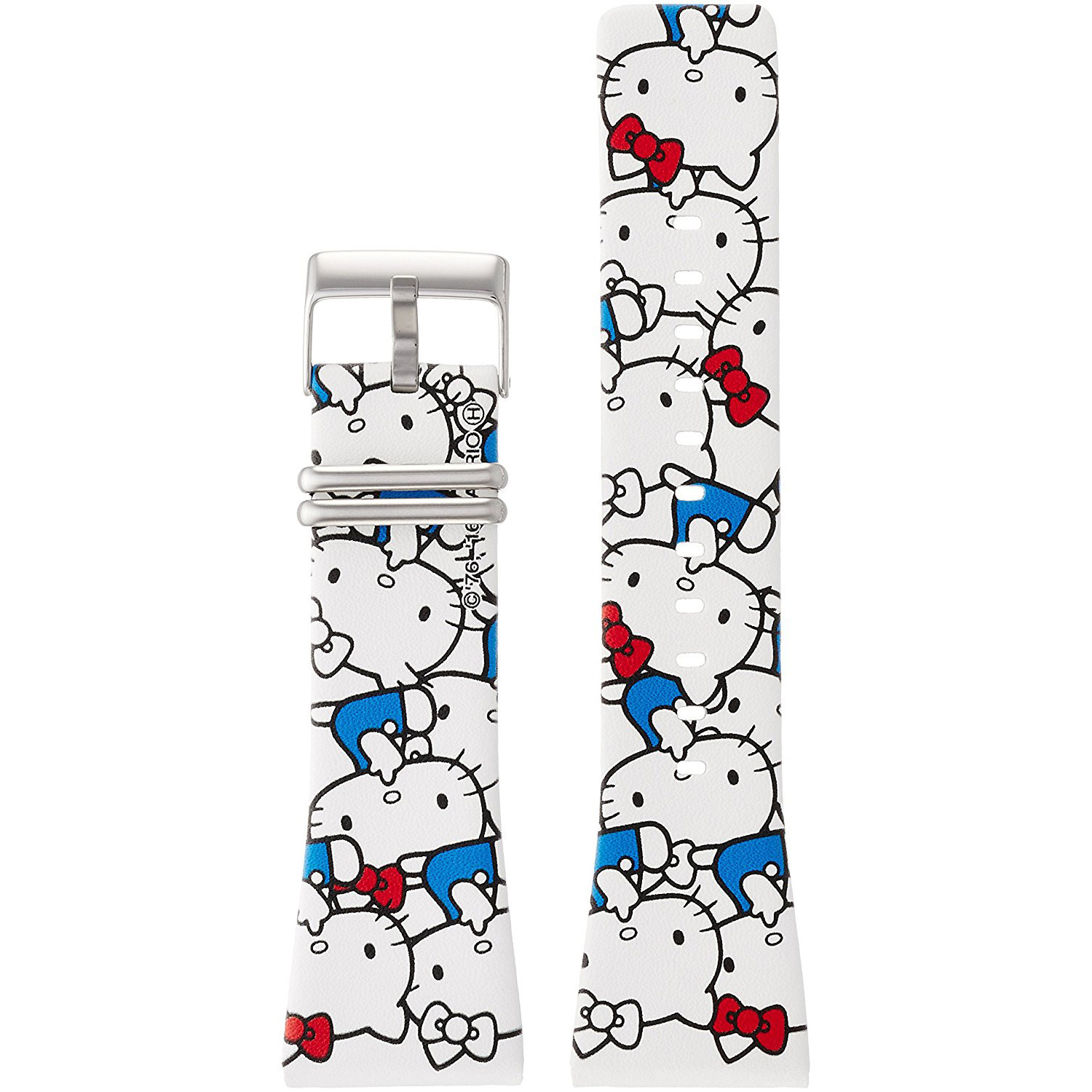 EPSON Smart Canvas Hello Kitty Simple White Hello Kitty Watch Strap Blue - Taoba