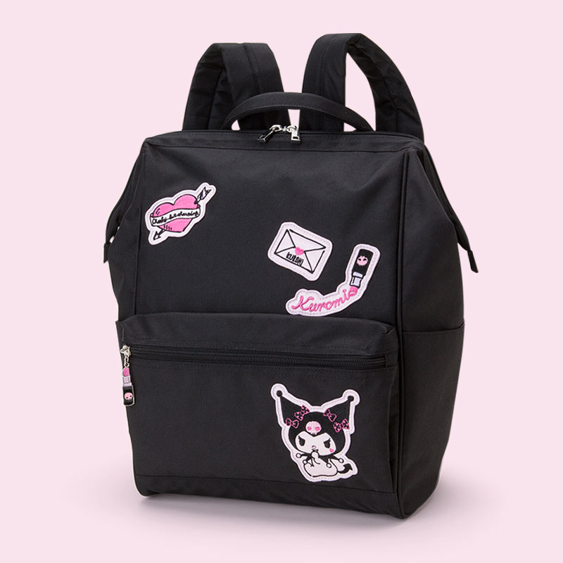 Sanrio Kuromi Fashion Sweetheart Series Little Devil Cool Lomi Big Opening Rear bag