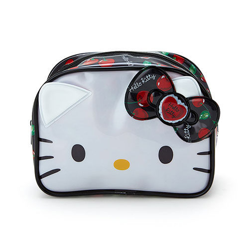 HELLO KITTY big face shape PVC waterproof cosmetic bag (love cherry) - Taobao