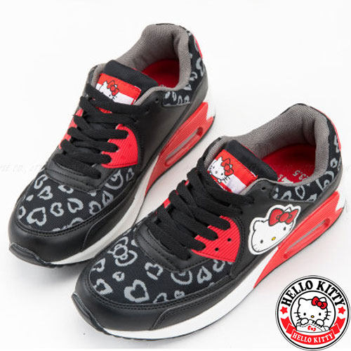 Hello Kitty BAO WEN Casual Running Shoes with Bow Knot - Black - Taobao