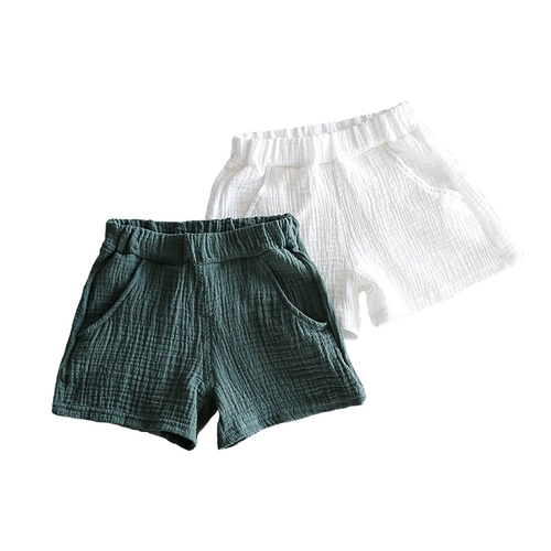 Оригинальные свежие детские летние марлевые шорты, свободный крой