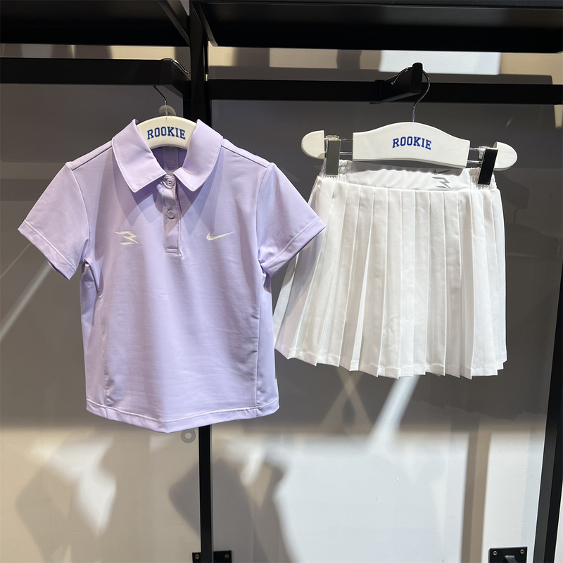 Nike Kidsren's Polo Shirt Set 26 Summer Light Sports Style Short-Sleeved Pleated Skirt Two-Piece Set N32622030 Nike Kidsren's Polo Shirt Set 26 Summer Light Sports Style Short-Sleeved Pleated Skirt Two-Piece Set N32622030